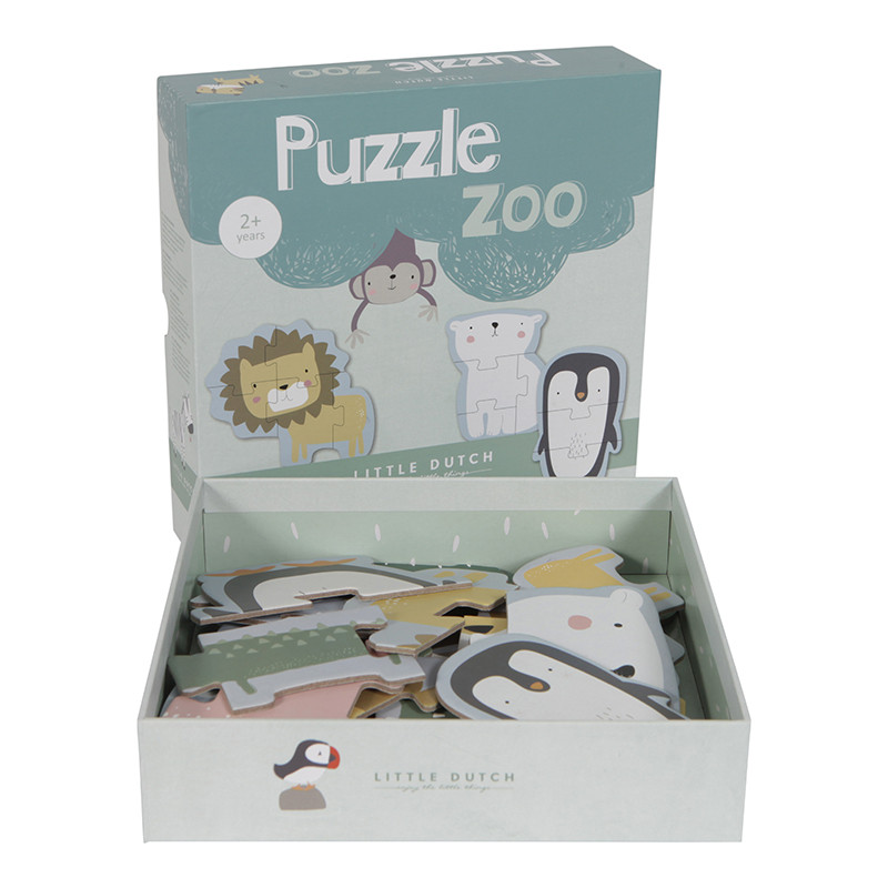 Boite de puzzles animaux du zoo
