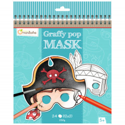 masques à colorier Avenue Mandarine-detail