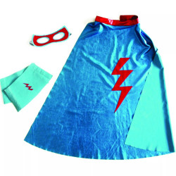 Kit complet déguisement Super Héros Bleu de la marque Ratatam-detail