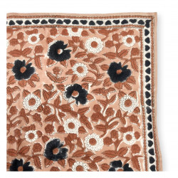 Apaches collections - petit foulard manika - petit coeur praline-detail