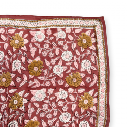 Grand foulard latika | Coeur bois de rose de Apaches Collections-detail