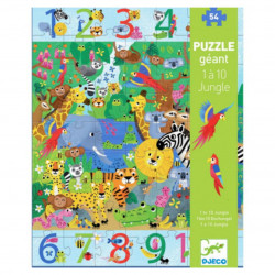 Djeco - puzzle géant jungle-detail