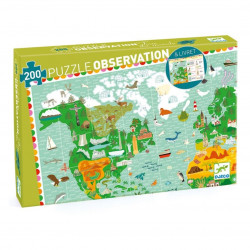 Djeco - puzzle observation tour du monde-detail