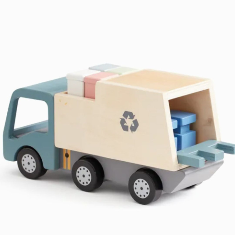 Kid's concept - camion de poubelle en bois