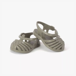 Paire de sandales de plage pour poupées gordis, couleur grise, de la marque Minikane-detail