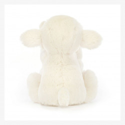 Doudou pour bébés petit mouton blanc - Jellycat-detail