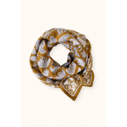 Grand foulard latika ours tapenade de la marque Apaches Collections-detail