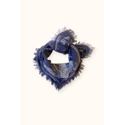 petit foulard Laine Asha Iroquois couleur orage de la marque apaches collections-detail